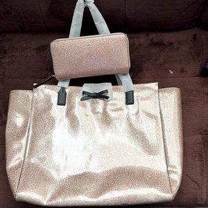 Brand new gold Kate Spade purse